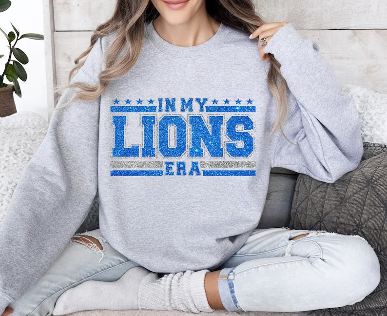 Lions Era Faux Glitter Shirt