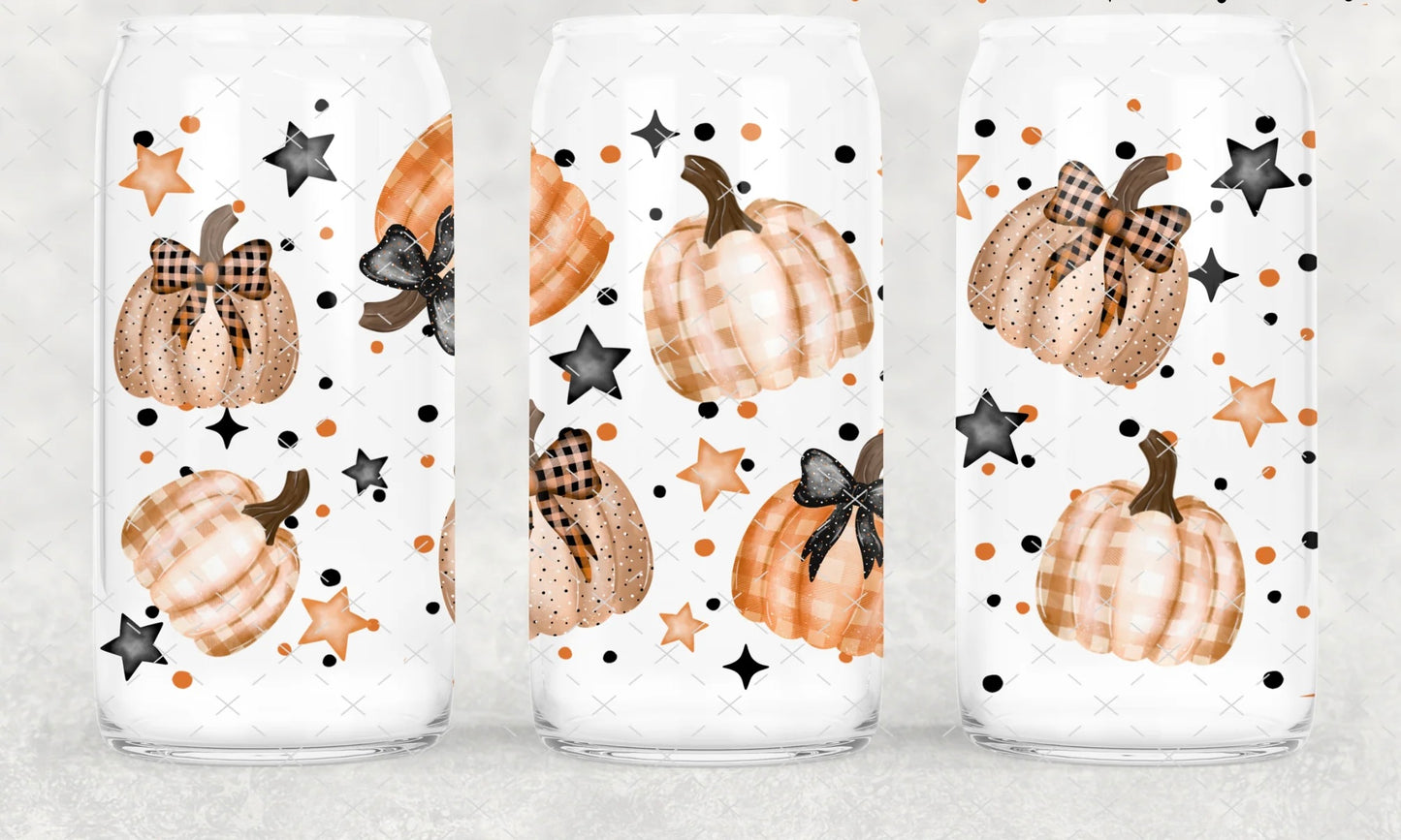 Pumpkins Glass Tumbler