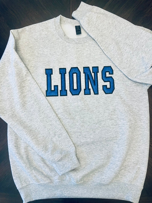 Embroidered Lions Sweatshirt