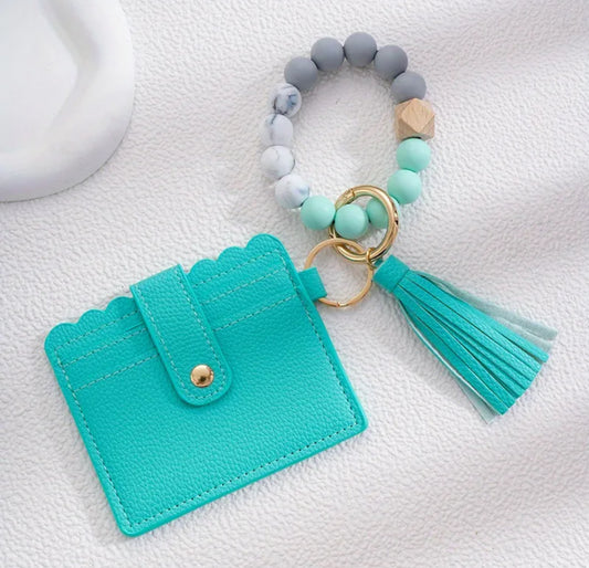 Teal Wallet Wristlet