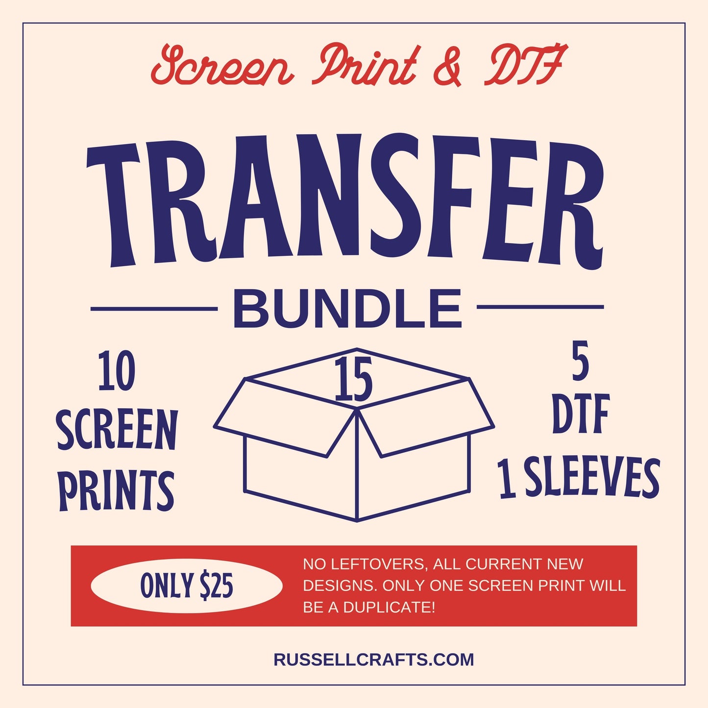 DTF Screen Print Transfer Bundle