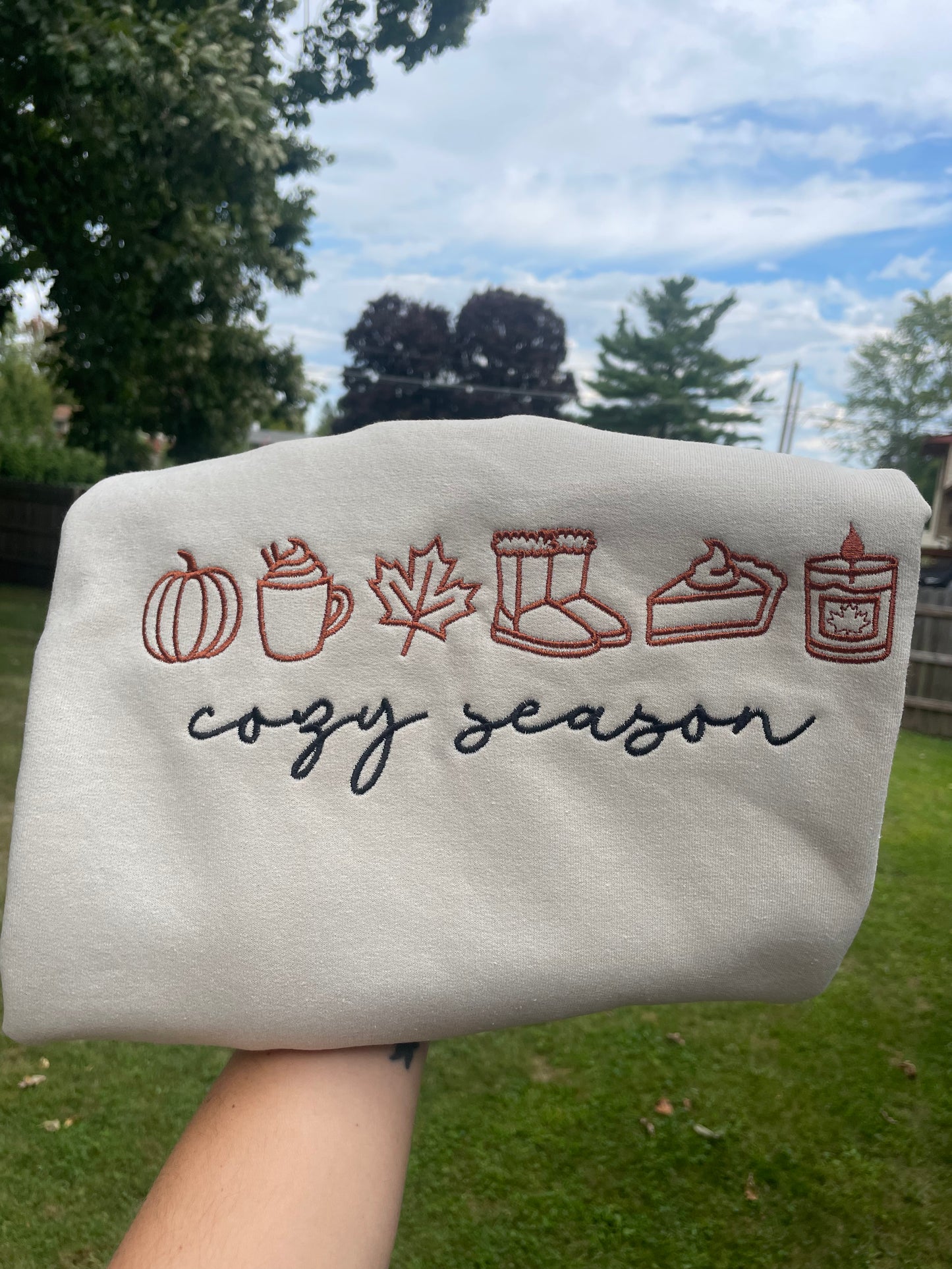 Cozy Season Embroidered Sweatshirt