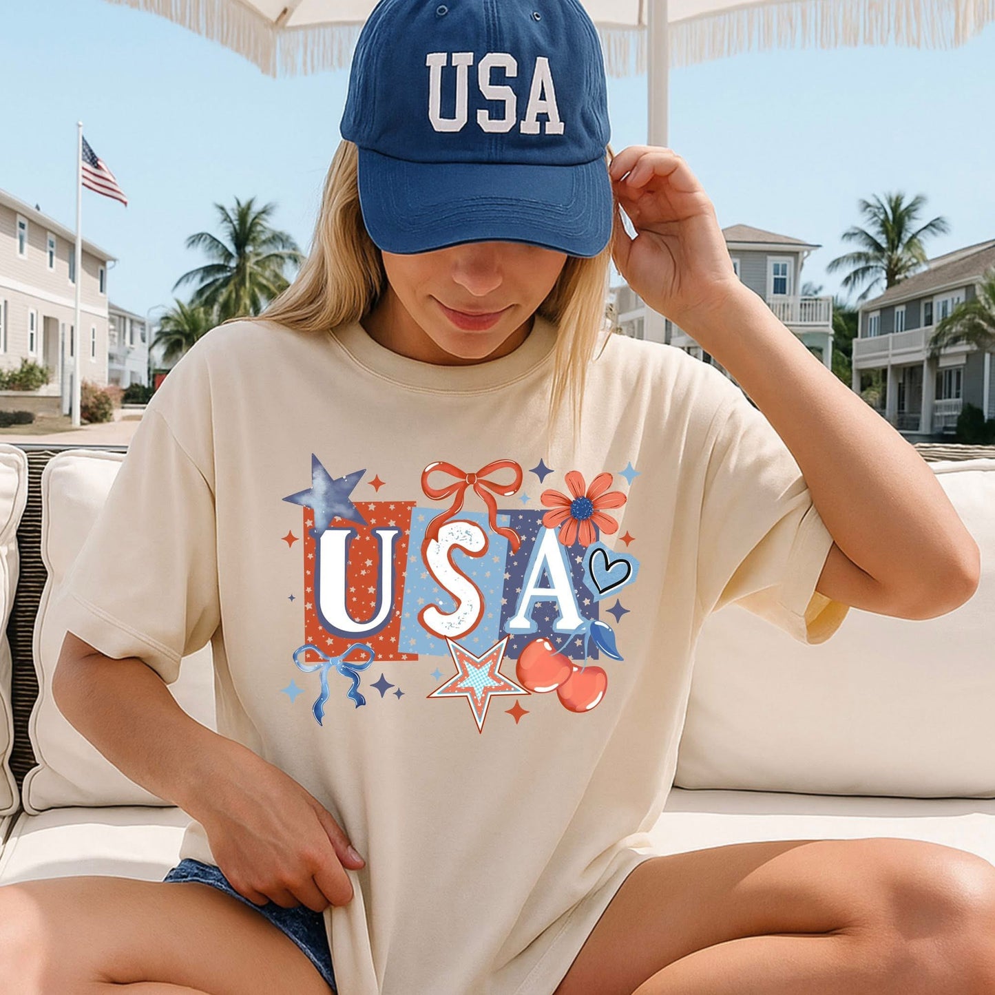 USA Cherry DTF Transfer