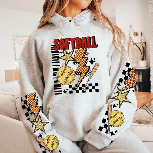 Retro Softball DTF Transfer