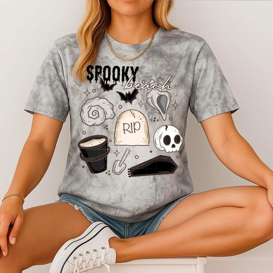 Spooky Beach DTF Transfer