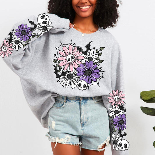 Summer Floral Skellies DTF Transfer