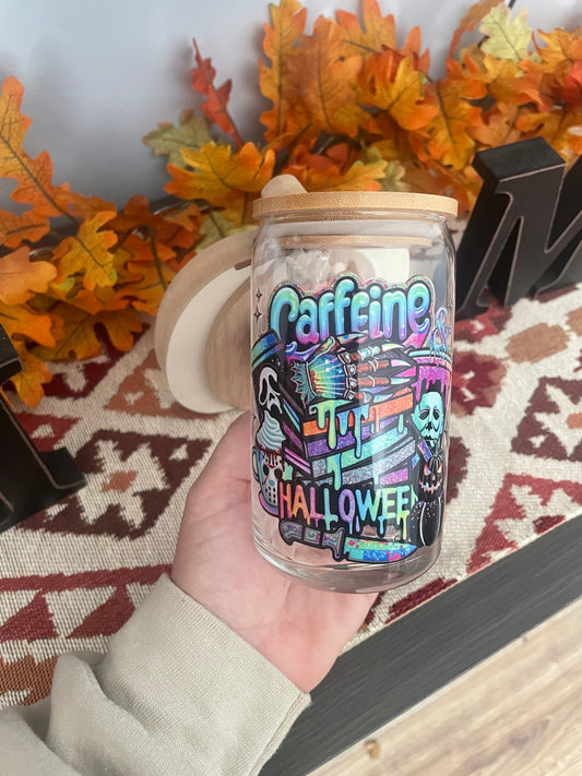 Halloween Horror Glass Tumbler