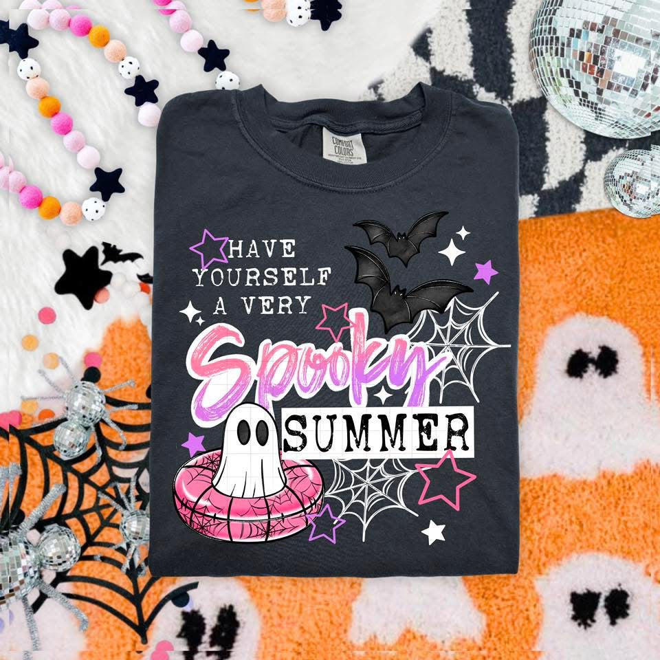 Very Spooky Summer White DTF Transfer