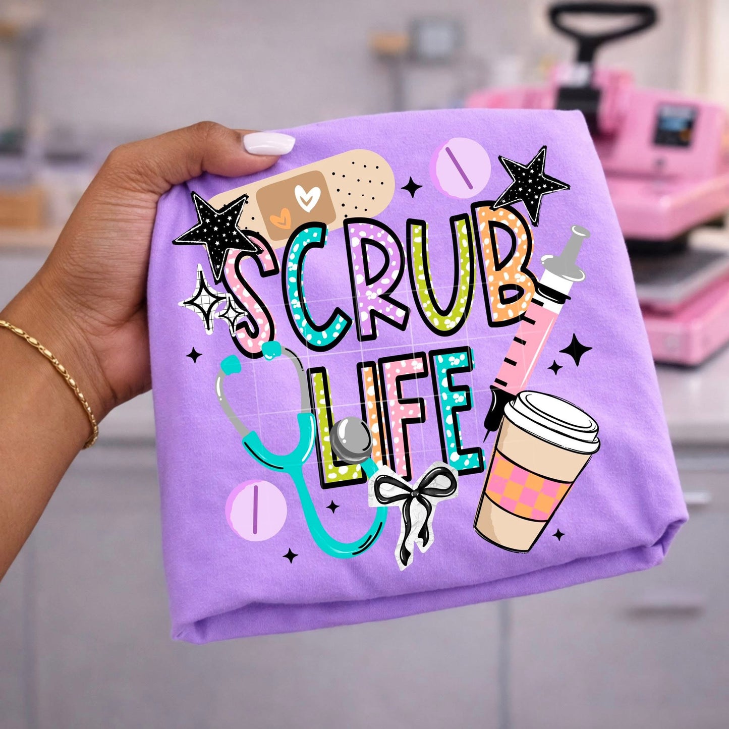 Scrub Life DTF Transfer