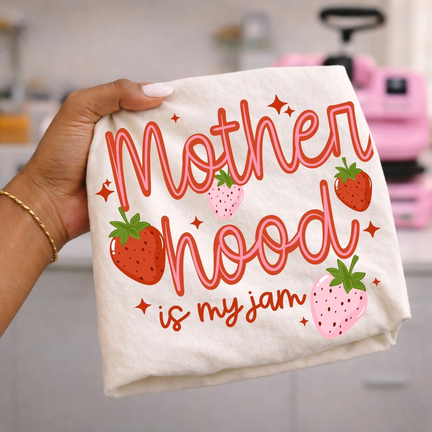 Motherhood Is My Jam DTF Transfer
