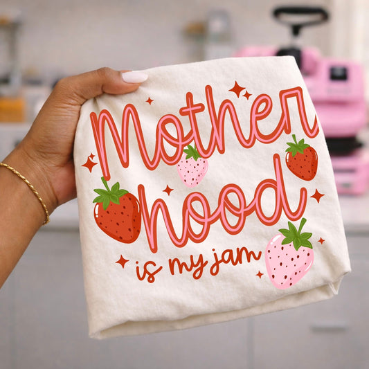 Motherhood Is My Jam DTF Transfer