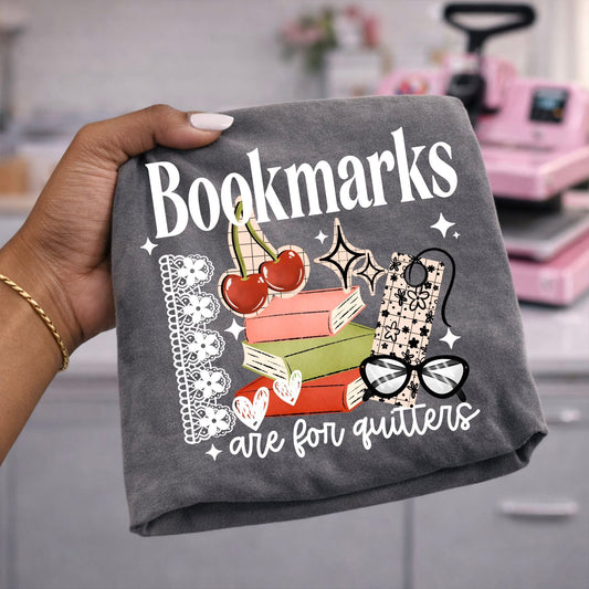 Bookmarks Quitters White DTF Transfer