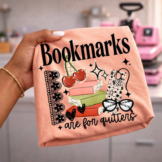 Bookmarks Quitters Black DTF Transfer