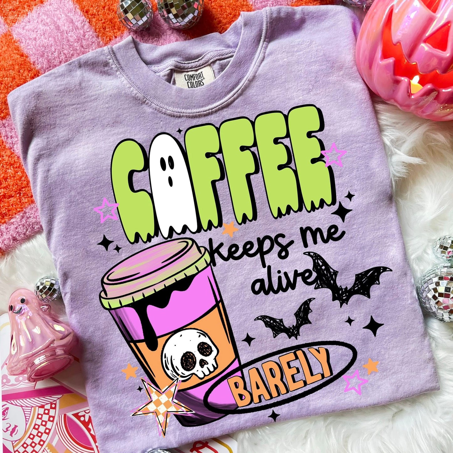 Coffee Keeps Me Alive Black DTF Transfer