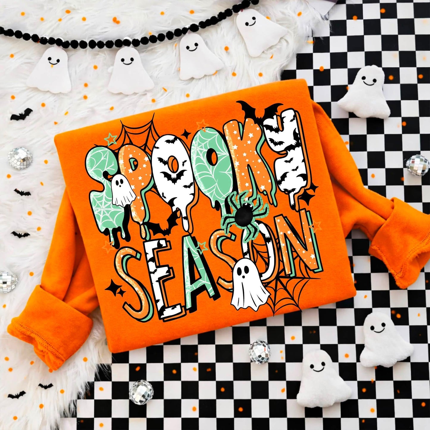 Spooky Season Teal DTF Transfer