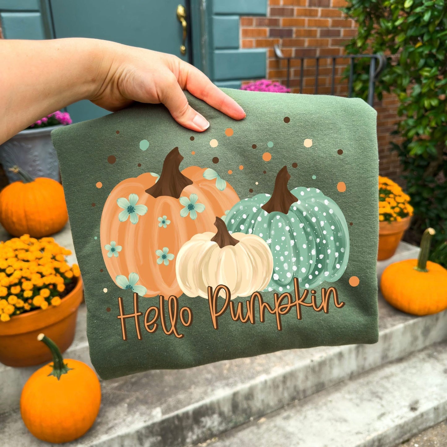 Hello Pumpkin DTF Transfer