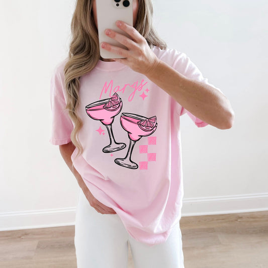 Pink Margs DTF Transfer