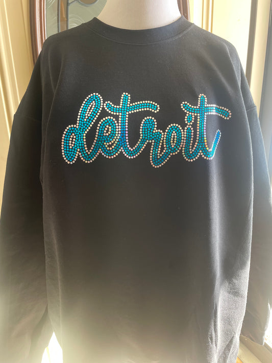 Detroit Blue/Holo Spangle Shirt