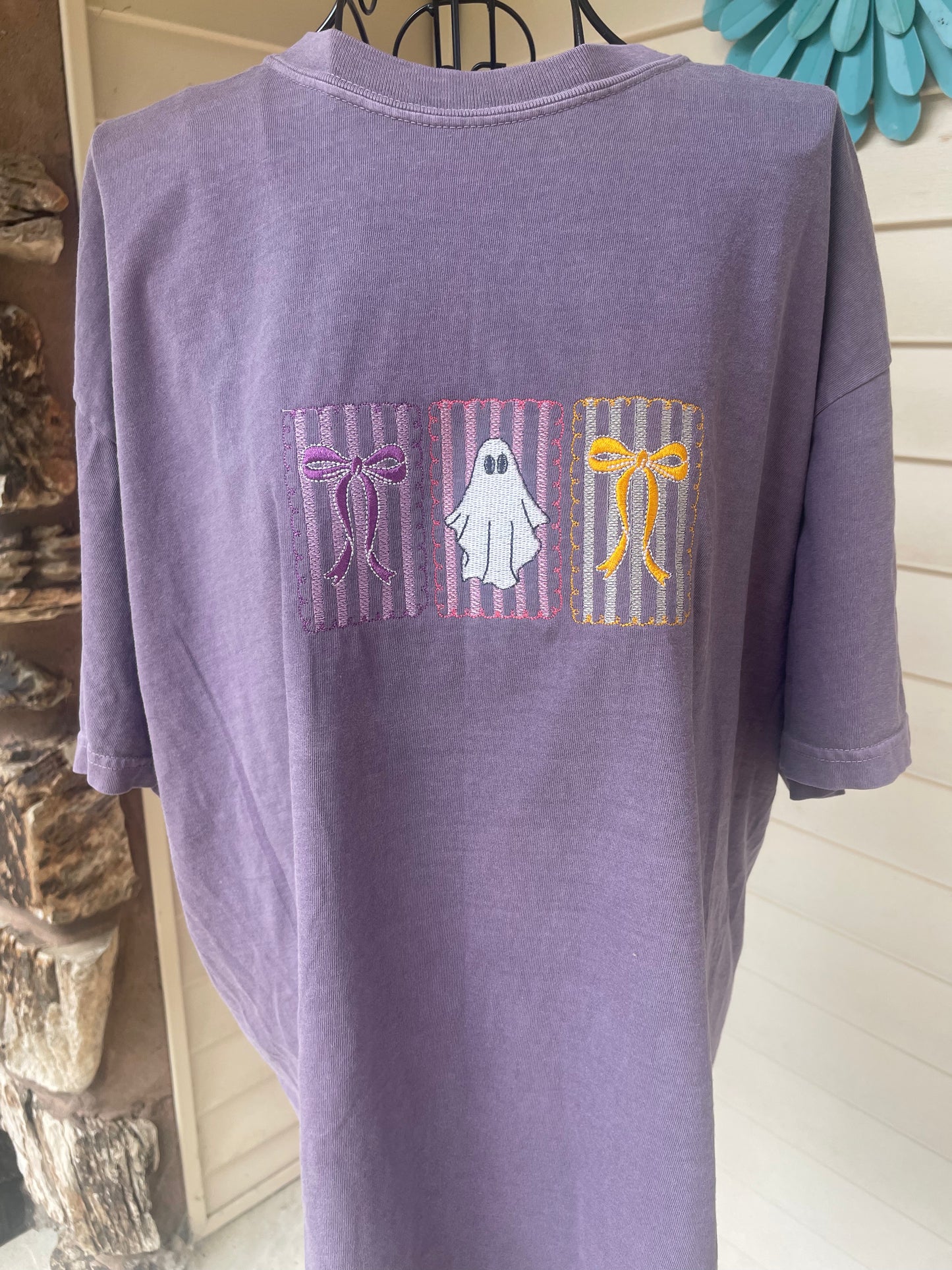 Coquette Ghost Embroidered Shirt