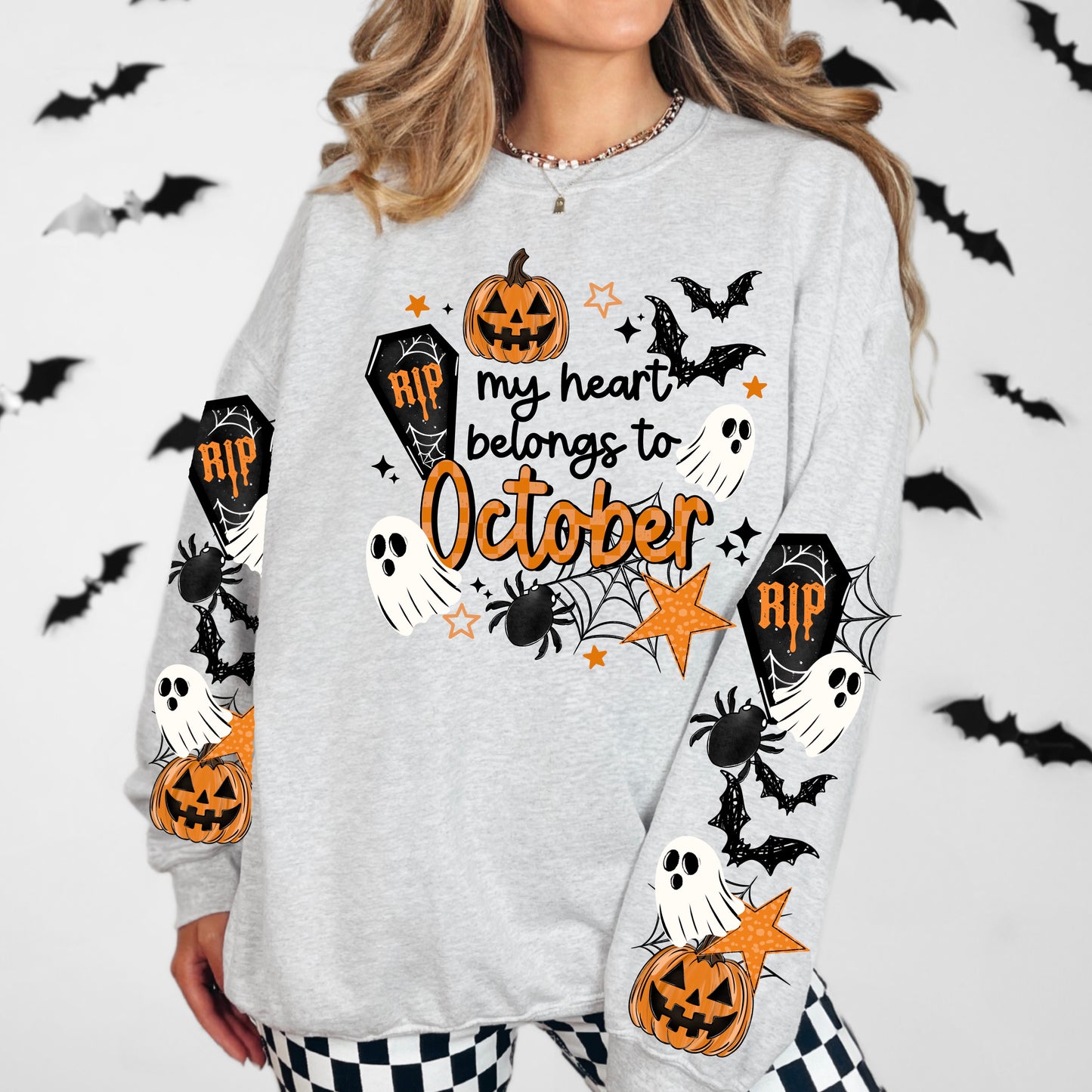 Heart Belongs To October DTF Transfer