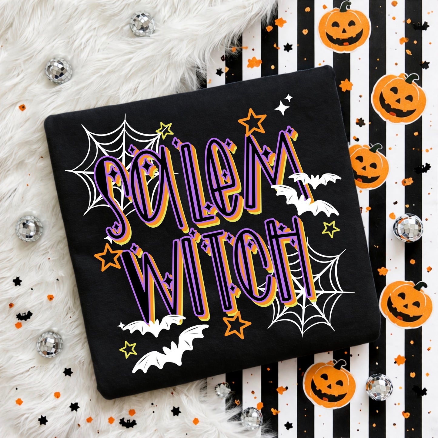 Salem Witch White DTF Transfer