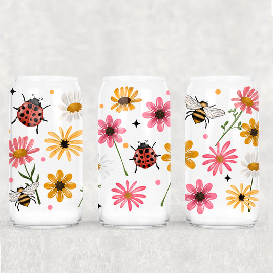 Ladybug Glass Tumbler