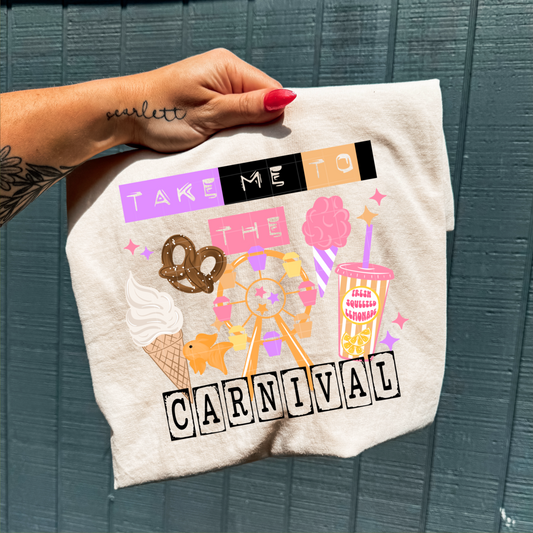 To The Carnival Black DTF Transfer