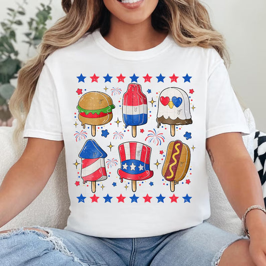 Patriotic Popsicles DTF Transfer