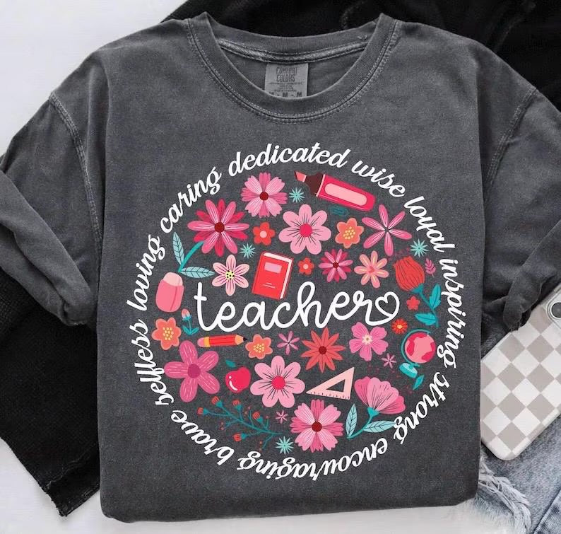 Teacher Circle DTF Transfer