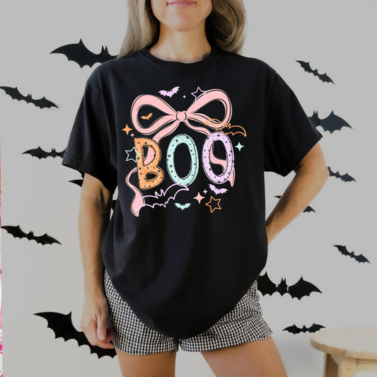 Boo Bow Pastel DTF Transfer