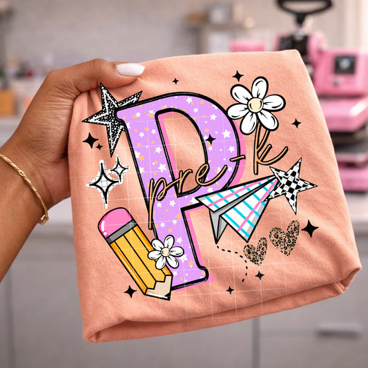 Pre-K Girl DTF Transfer