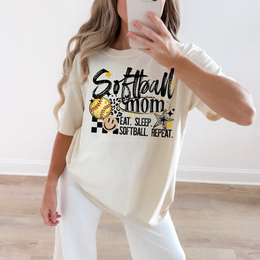 Softball Mom DTF Transfer