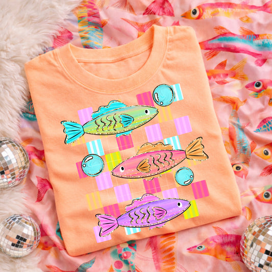 Colorful Fish DTF Transfer