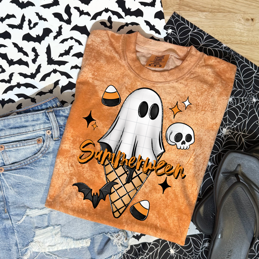 Summerween Ghost Cone DTF Transfer