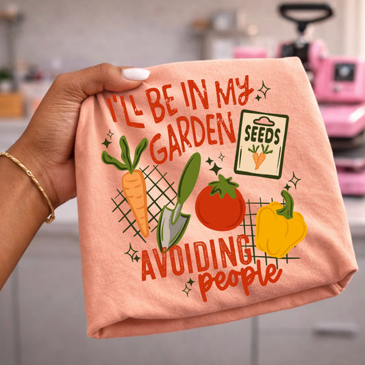 Gardening Avoiding People DTF Transfer