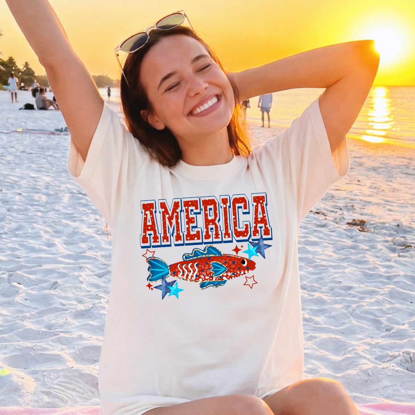 America Fish DTF Transfer