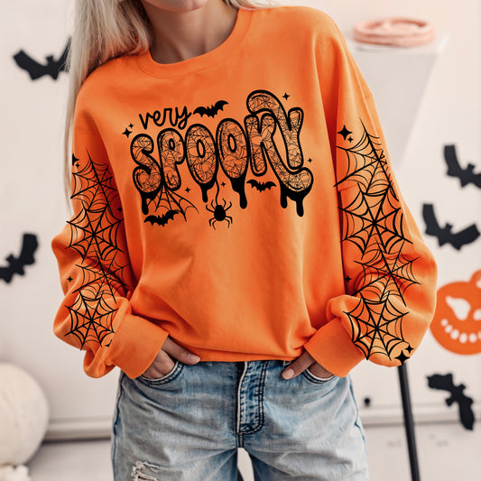 Spooky Webs Black DTF Transfer