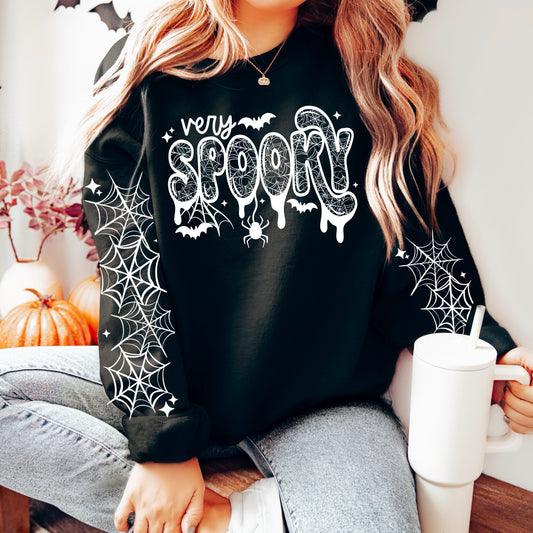 Spooky Webs White DTF Transfer