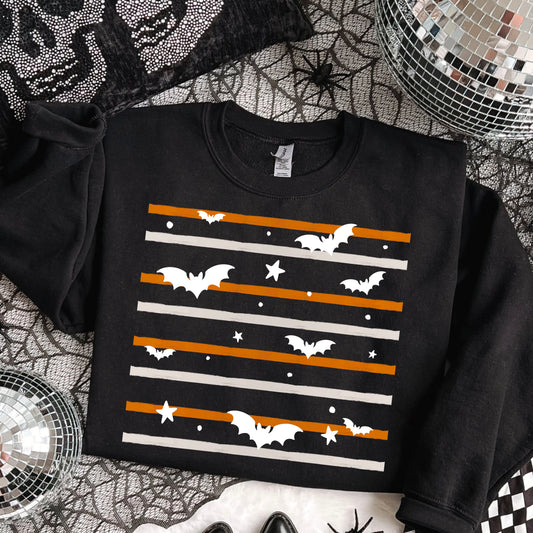White Bats Halloween DTF Transfer