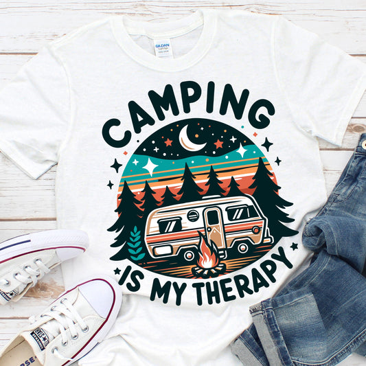 Camping Is My Therapy Shirt