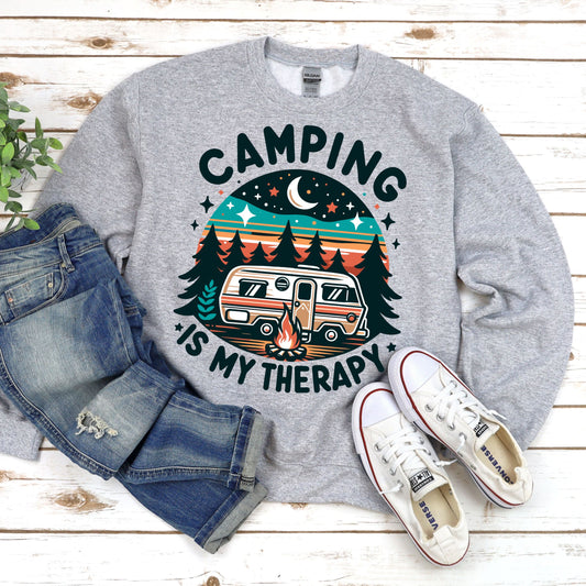 Camping Is My Therapy T-Shirt or Sweatshirt