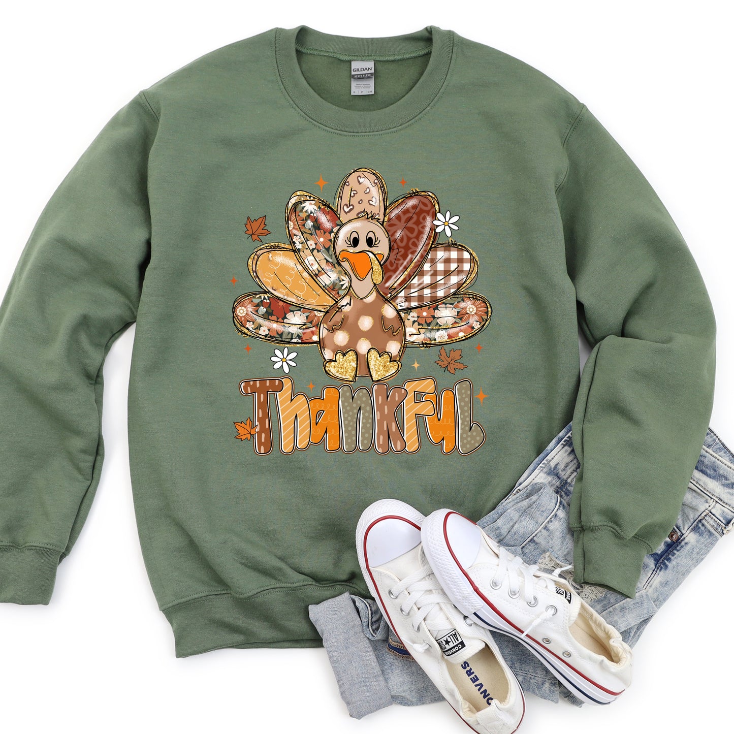 Thankful Whimsy Turkey Shirt