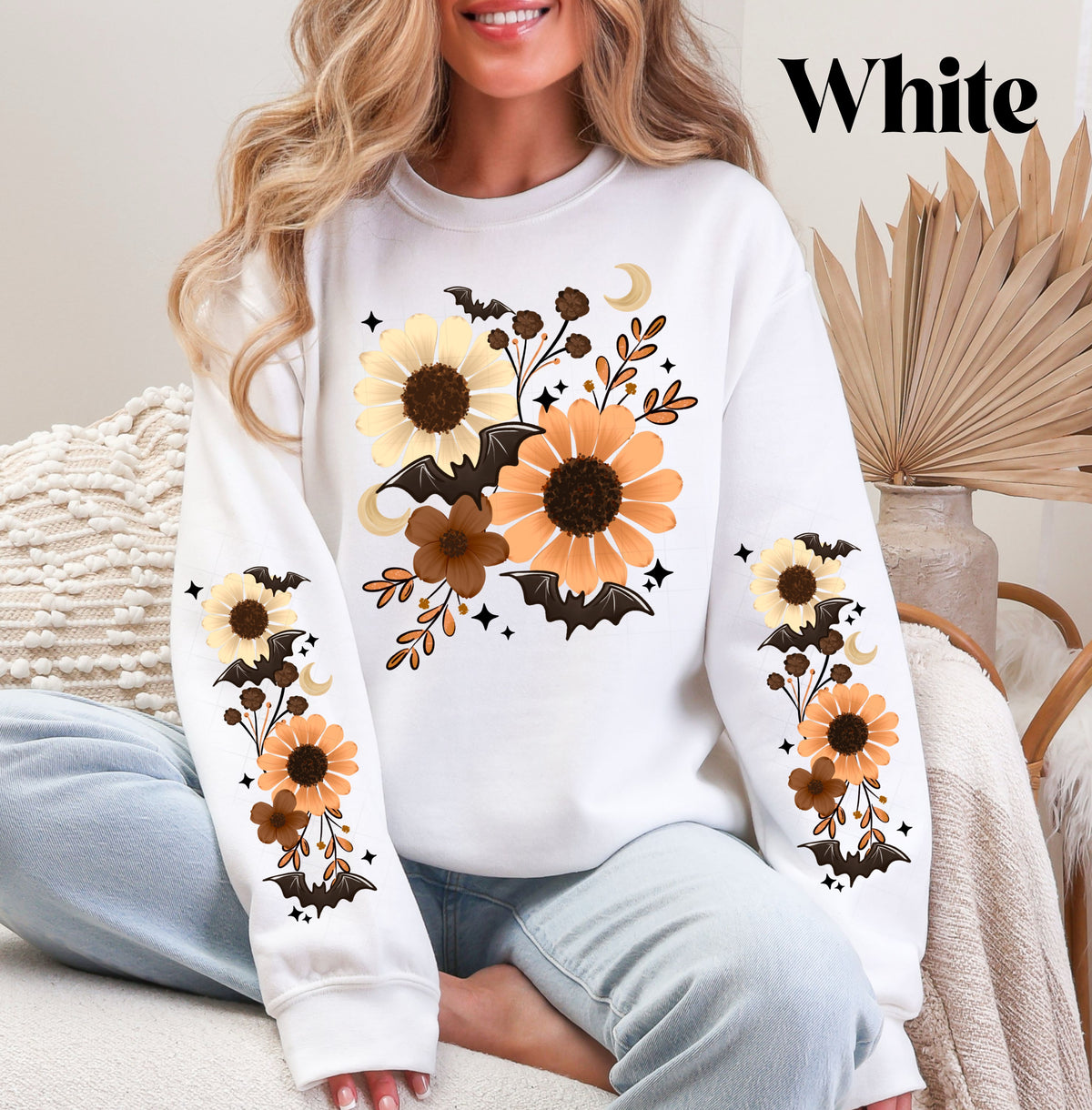 Fall Floral Bats Sweatshirt