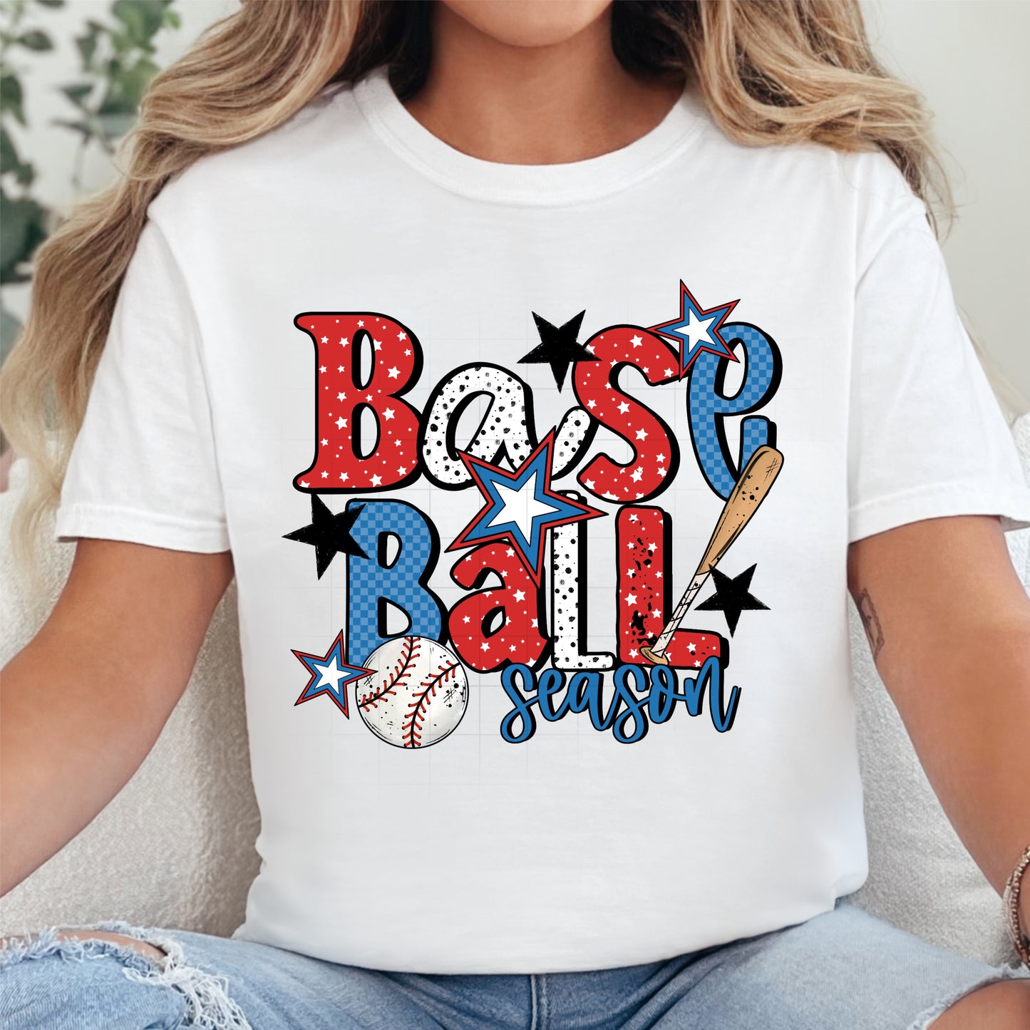 Baseball Season RWB Shirt