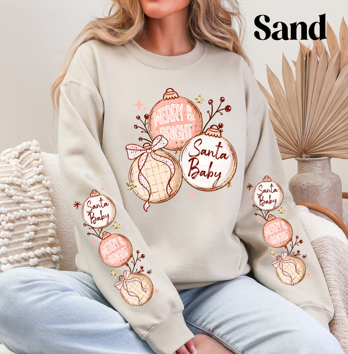 Santa Baby Ornaments Sweatshirt