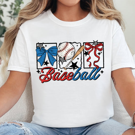 Baseball Bows RWB Shirt