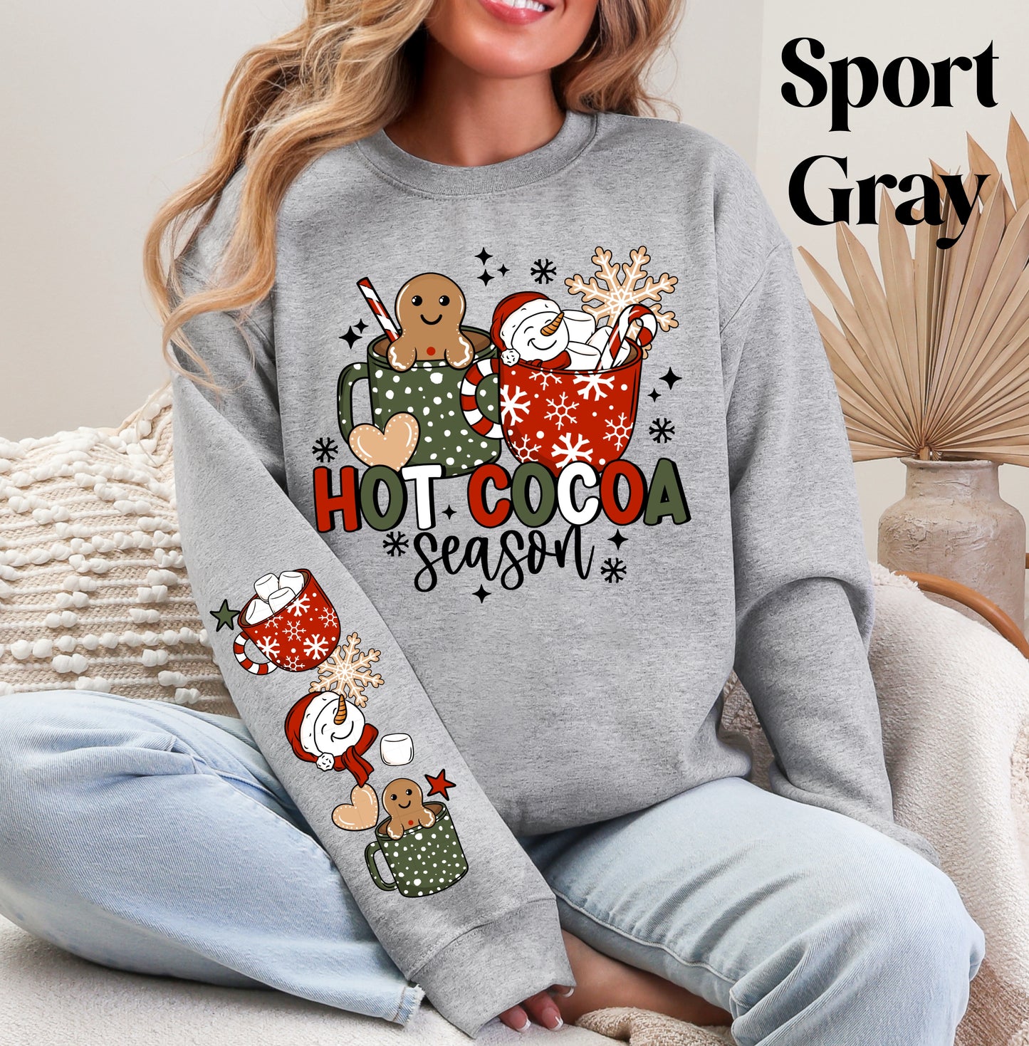 Hot Cocoa Mugs Sweatshirt