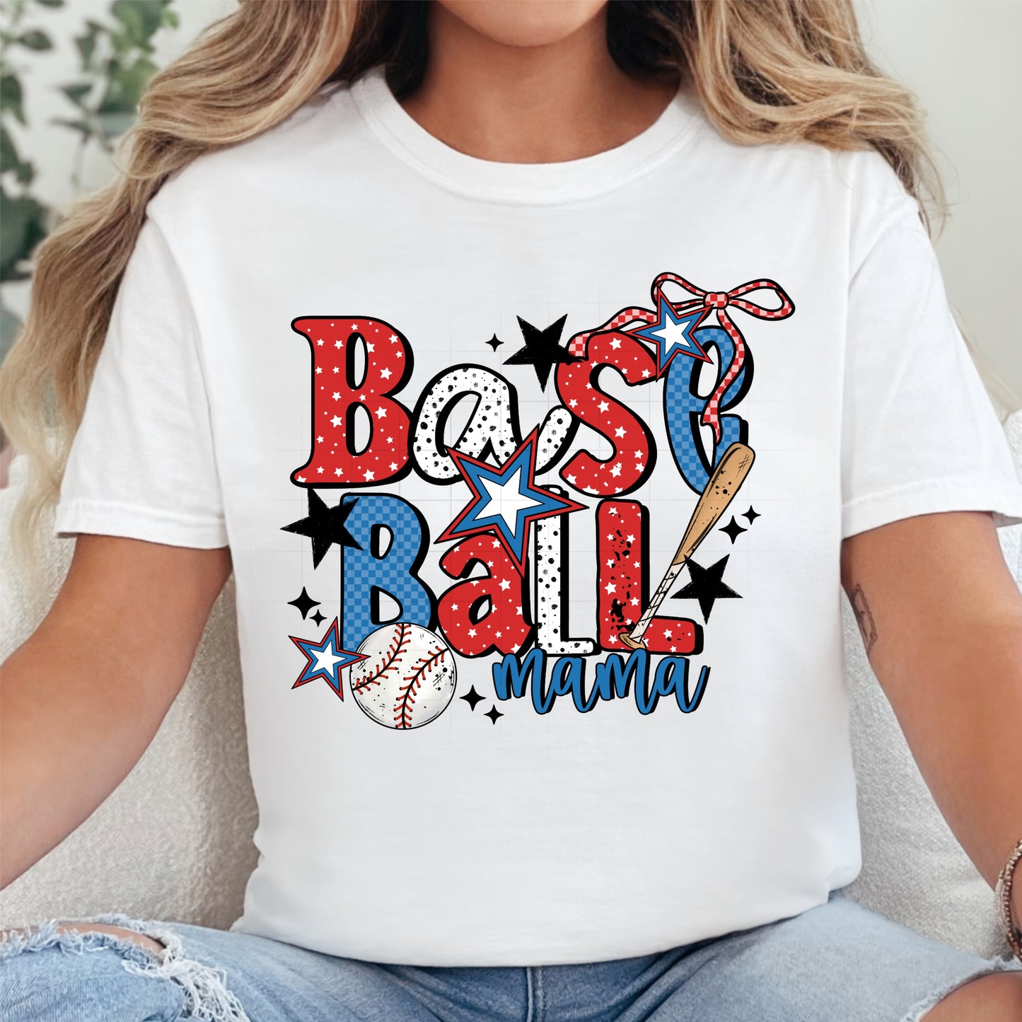 Baseball Mama RWB Shirt