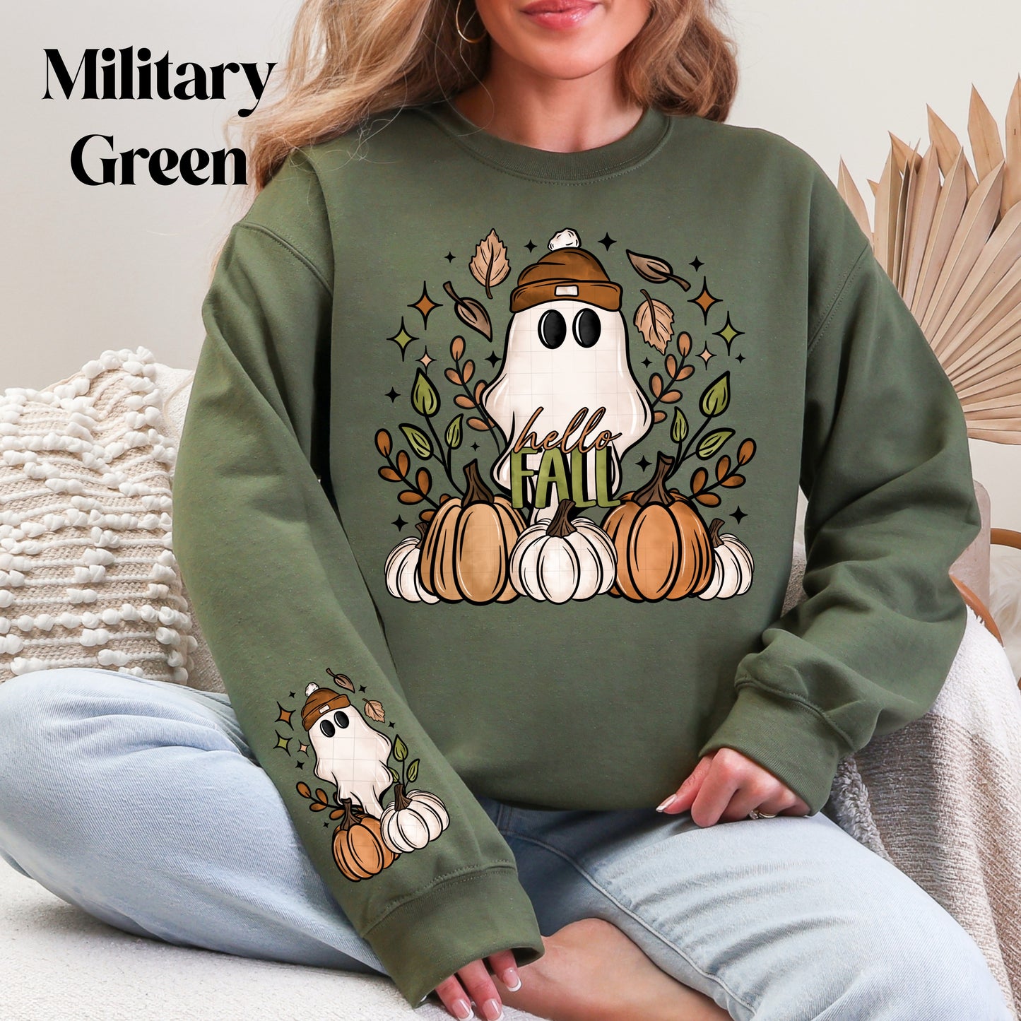 Hello Fall Ghost Sweatshirt