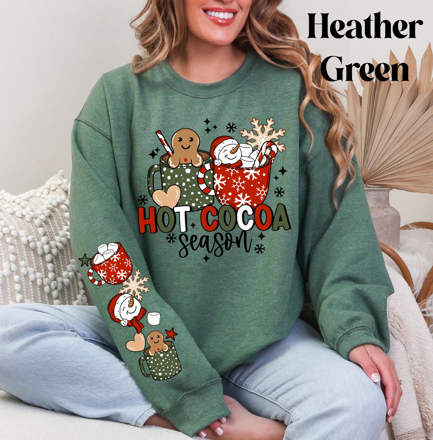Hot Cocoa Mugs Sweatshirt